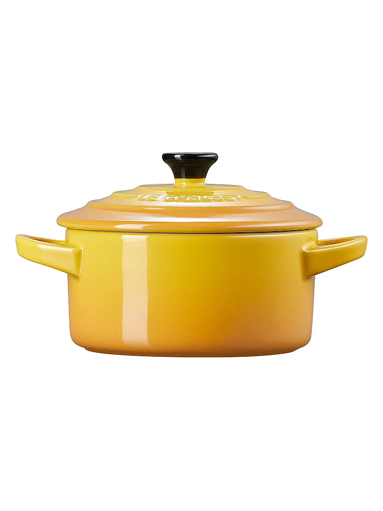 LE CREUSET Mini-Cocotte POTERIE 10cm/0,2L Nectae gelb baby 4